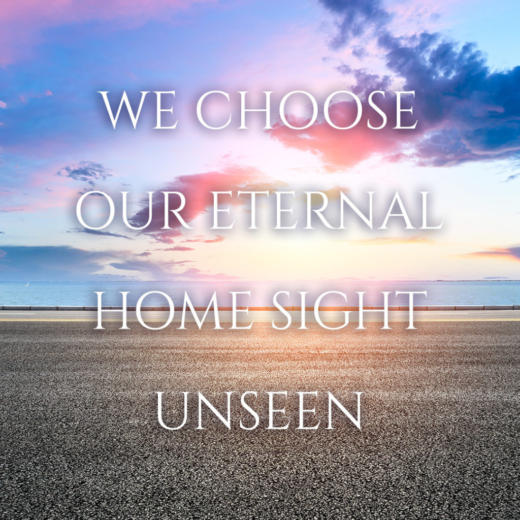 Meme: We choose out eternal home sight unseen