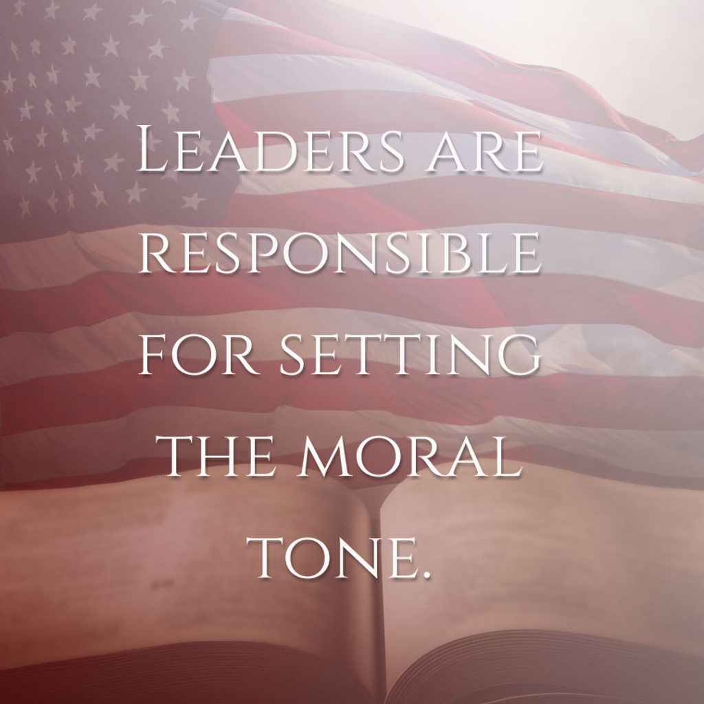 Meme: Leaders are responsible for setting the moral tone.