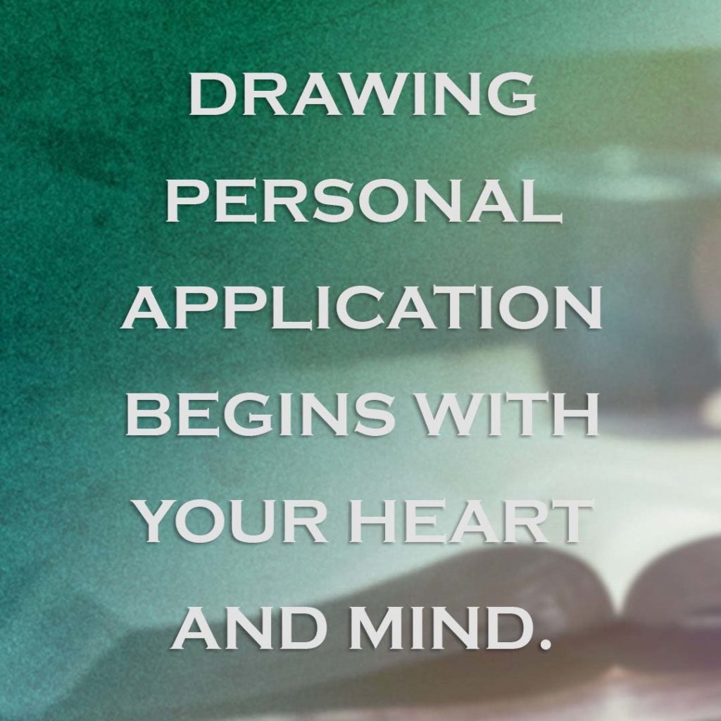 Meme: Drawing personal application begins with your heart and mind.