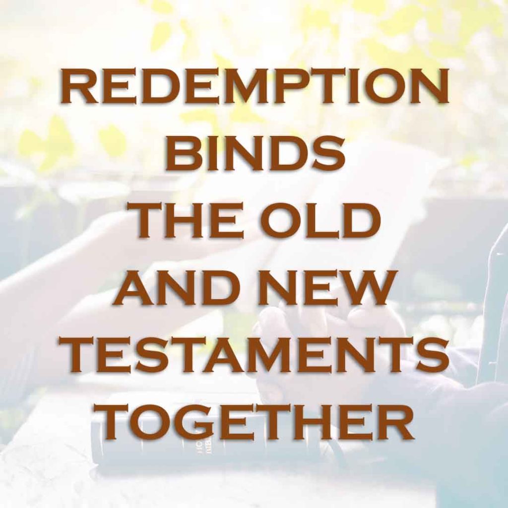 Meme: Redemption binds the Old and New Testaments together