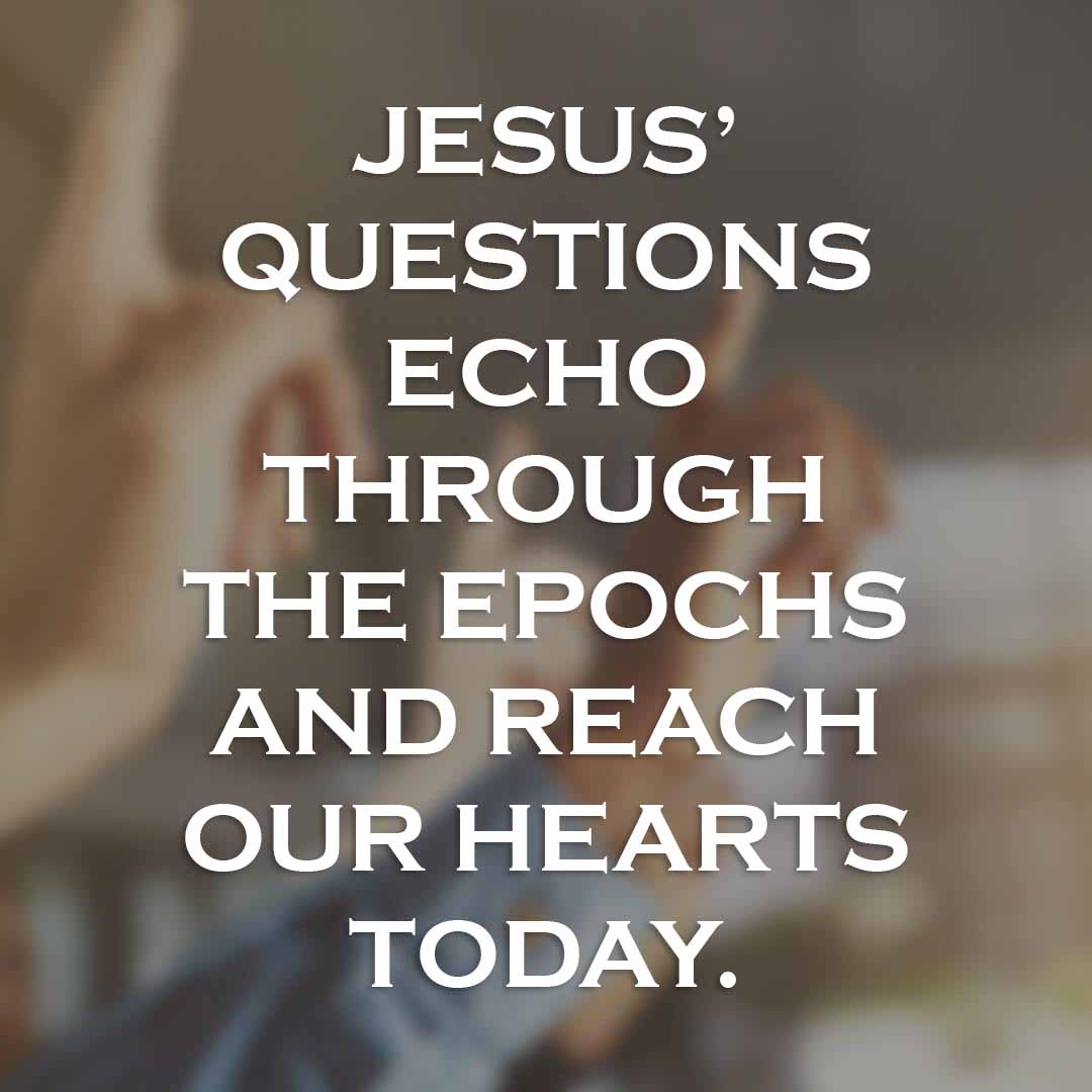 Meme: Jesus' questions echo through the epochs and reach our hearts today.