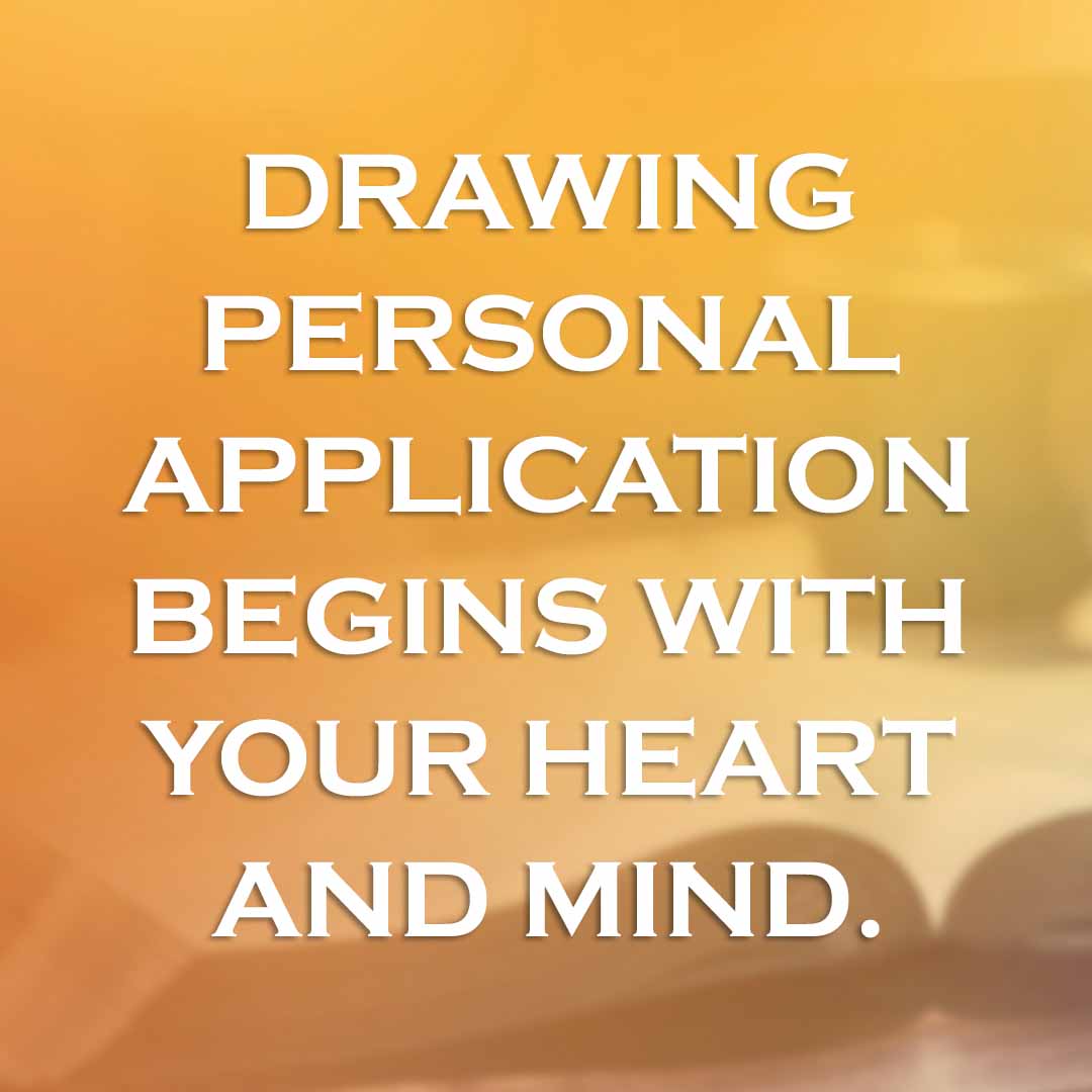 Meme: Drawing personal application begins with your heart and mind.